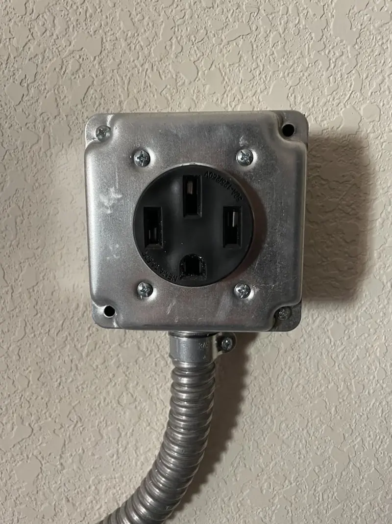NEMA 14-50 outlet installed for Electrical Panel Upgrade in Sayre